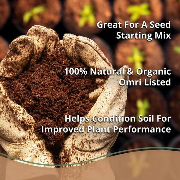 Primehome Organic Coco Coir 650gm Bricks (5-Pack) - for Plants