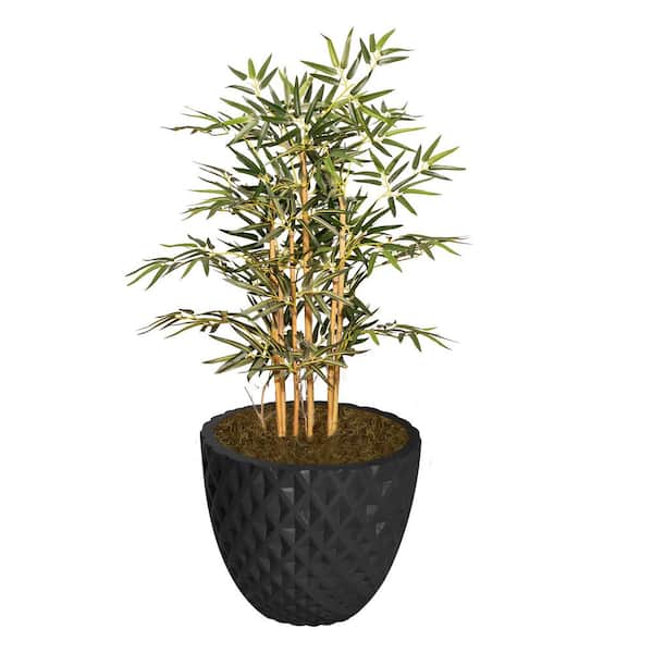 VINTAGE HOME Artificial 38 " High Artificial Bamboo Tree With Fiberstone Planter