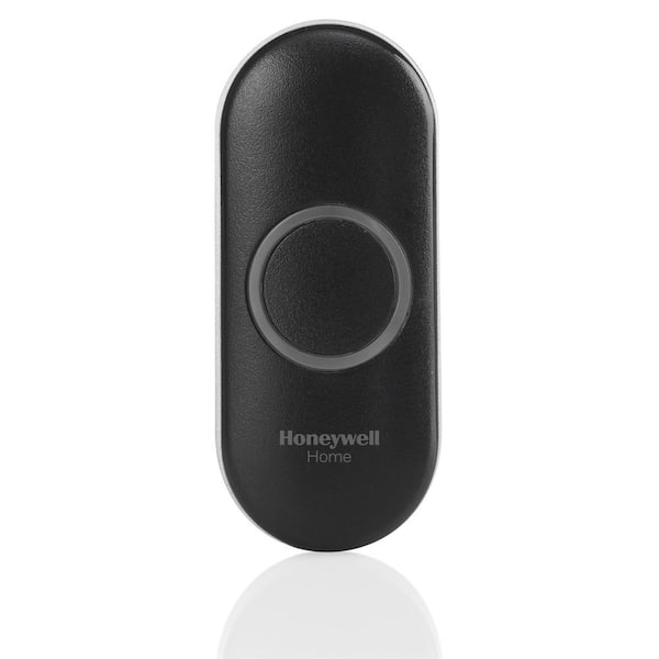 Honeywell Home Wireless Doorbell Push Button in Black