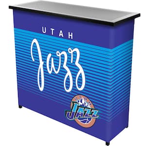Utah Jazz Hardwood Classics Blue 36 in. Portable Bar