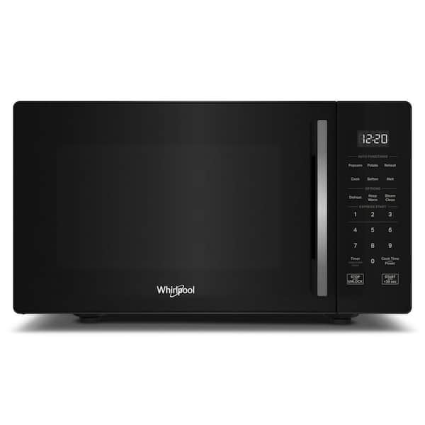 Whirlpool 19 in. Electric Countertop Microwave in Black with 0.9 cu. ft. Capacity
