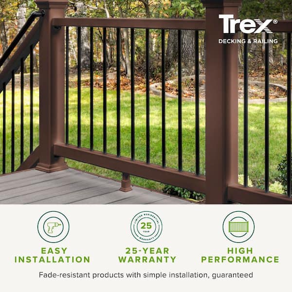 TimberTech 4-in x 4-in x 8-ft Kona Composite Deck Post Sleeve