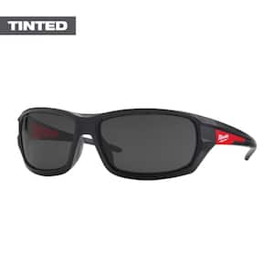 Performance Safety Glasses with Tinted Fog-Free Lenses with Small Red Level 1 Cut Resistant Nitrile Gloves