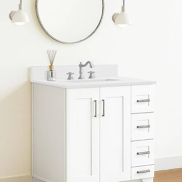 石*守様 EVIS Lot1116 カバーウォール 日本製 サイズ36 LANDOLT 36 in. W Quartz Vanity Backsplash in White LABQ100WH - The