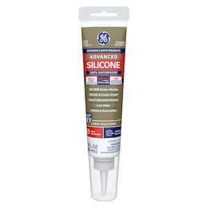 Advanced Silicone 2 Caulk 2.8 oz Kitchen and Bath Sealant Clear (12-pack)