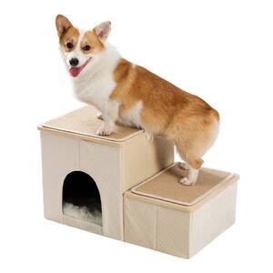 Pet Dog House 2-in-1 Jumping Platform Portable Home Ladder