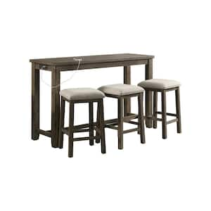 Stanford Multipurpose Gray Bar Table Set