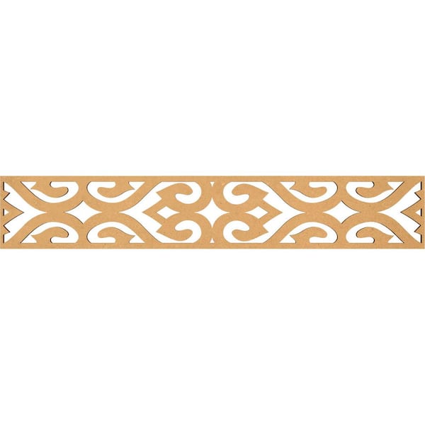 Keene Fretwork 0.375 in. D x 46.625 in. W x 8 in. L MDF Wood Panel Moulding