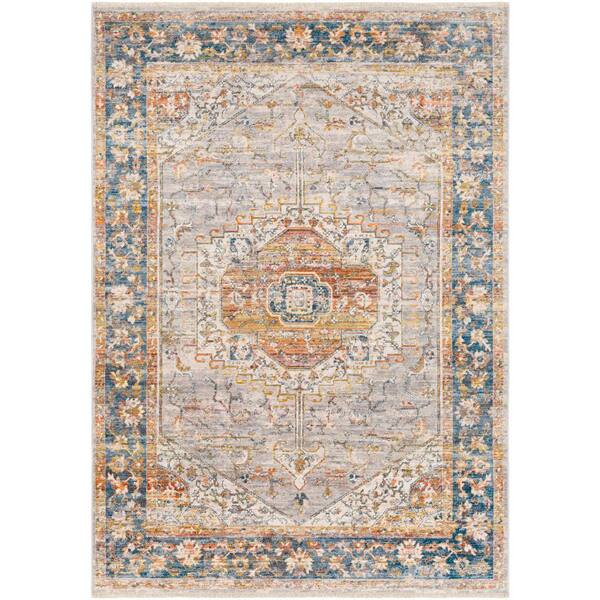 Livabliss Zoe Light Grey 8 ft. x 10 ft. Indoor Area Rug