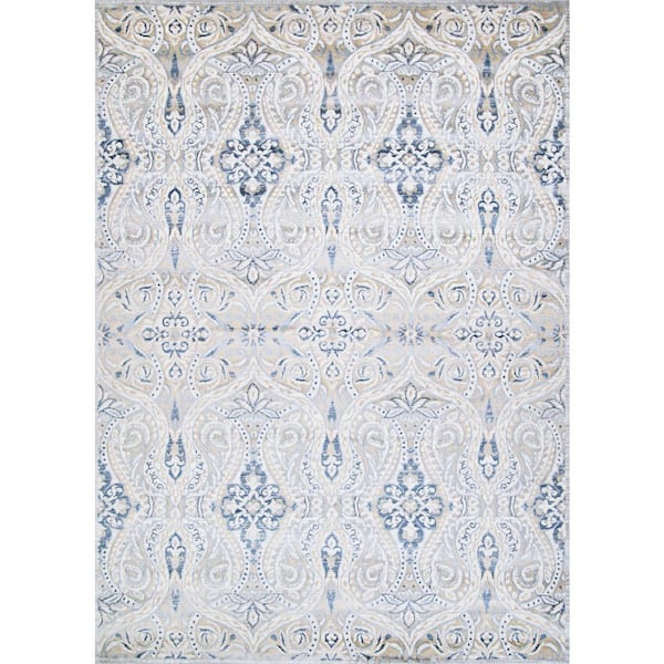 Nirvana Thames Antique Lace 10 ft. x 13 ft. Area Rug