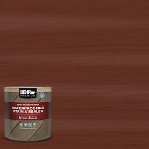 1 qt. #ST-118 Terra Cotta Semi-Transparent Waterproofing Exterior Wood Stain and Sealer