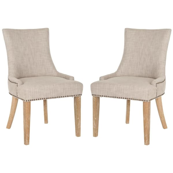 SAFAVIEH Lester Gray Dining Chair (Set of 2)