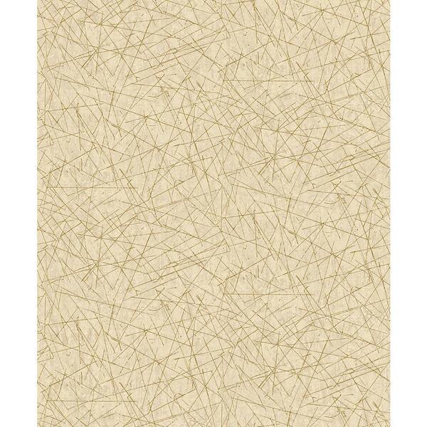A-Street Prints Izarra Copper Gold Geometric Block Paper Non-Woven Wallpaper Roll