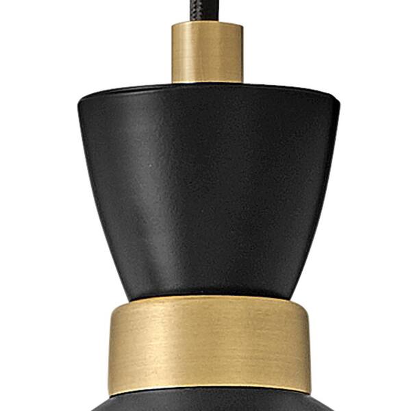 LARK - Simon Black + Heritage Brass Conical Pendant Light