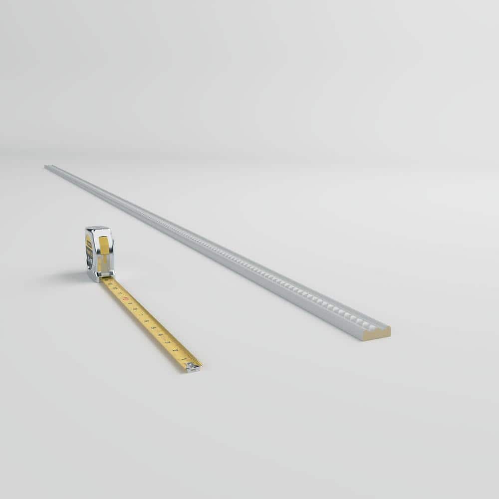 Gray Polyurethane Crown Moulding Chair Rail 94.5"
