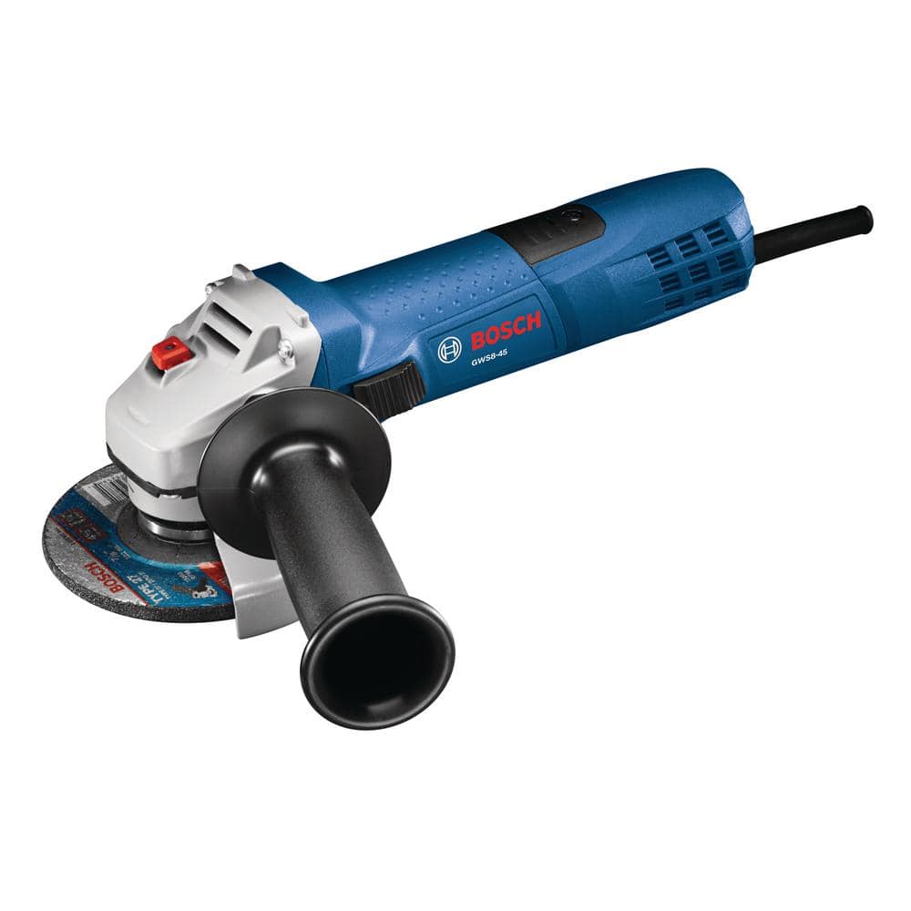 Bosch 7.5 Amp Corded 4-1/2 in. Angle Grinder with Lock-on Slide Switch  GWS8-45 The Home Depot
