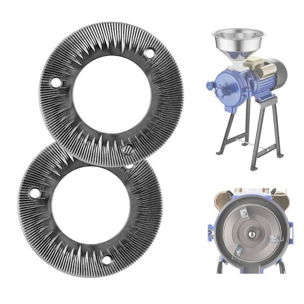 Grinding for Electric Grain Mill Grinder, Cast Iron Dry Grinding Discs, Compatible w/ GM-001/2/3 Mill Grinder (Set of 2)