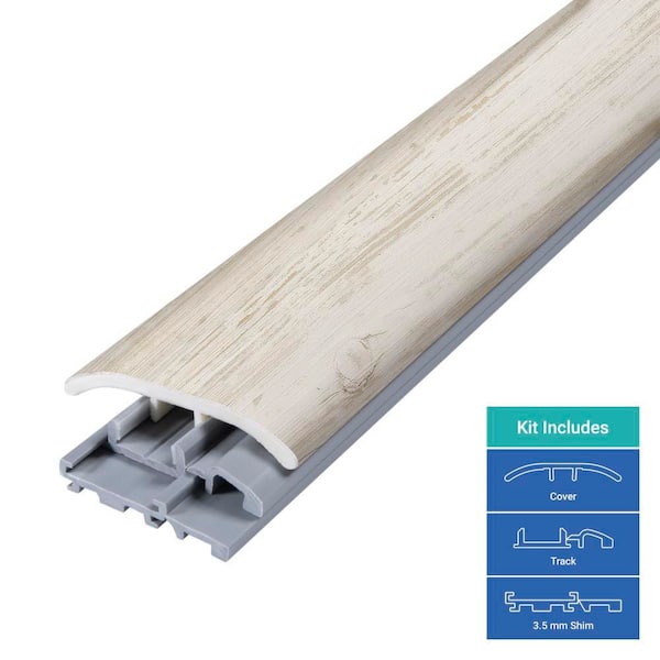 Bayview 0.31 in. T x 2 in. W x 78.7 in. L Vinyl 4-in-1 Molding