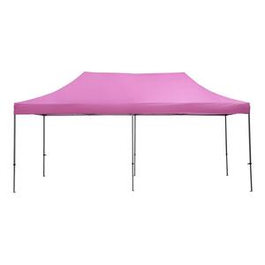 10 ft. x 20 ft. Pink Instant Canopy Pop Up Tent