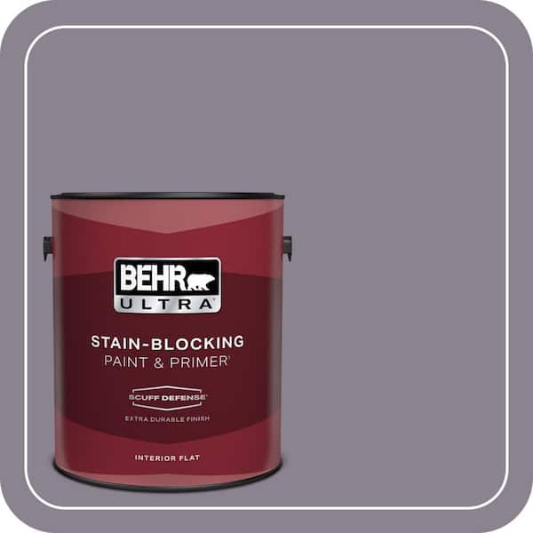 BEHR ULTRA 1 gal. #670F-5 Gothic Amethyst Extra Durable Flat Interior Paint & Primer