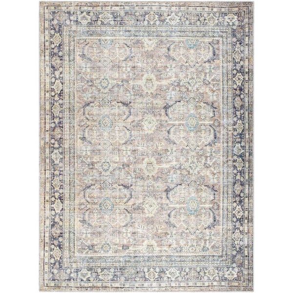 Livabliss Becki Owens Darling Cream/Black Traditional Washable 6 ft. x 9 ft. Indoor Area Rug