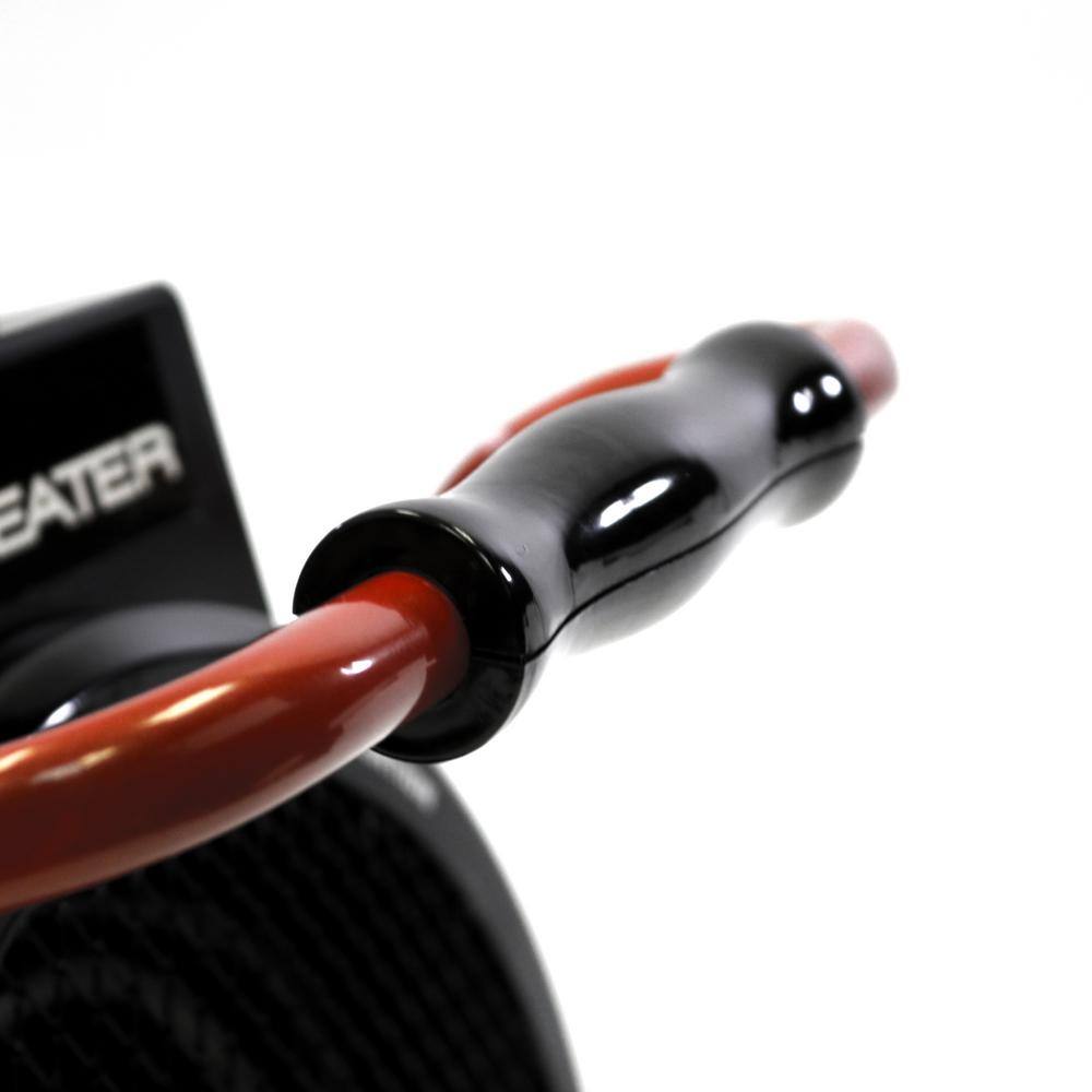 Portable Black Electric Forced Air Space Heater with Thermostat