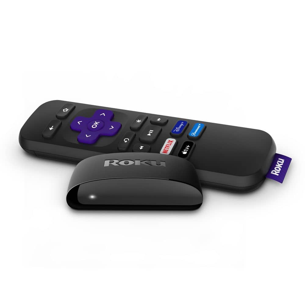 Roku - Express (2022 Model) Streaming Media Player with Simple Remote (no TV controls) - Black