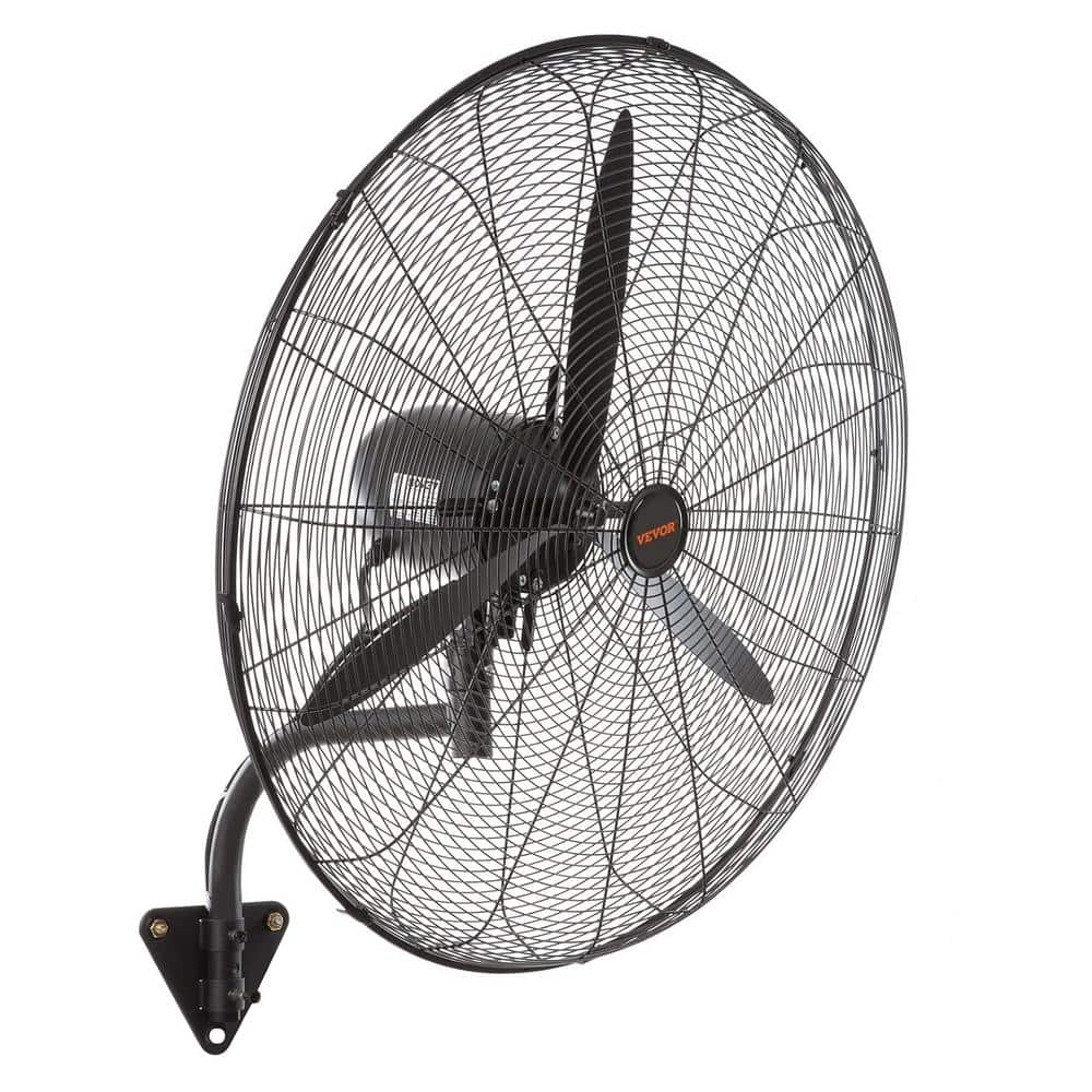 Aoibox 32 in. 3-Speed Misting Wall Fan in Black with 9500 CFM and IP44  Waterproof for Outdoor, Commercial, Residential SNSA05-1IN020 - The Home  Depot