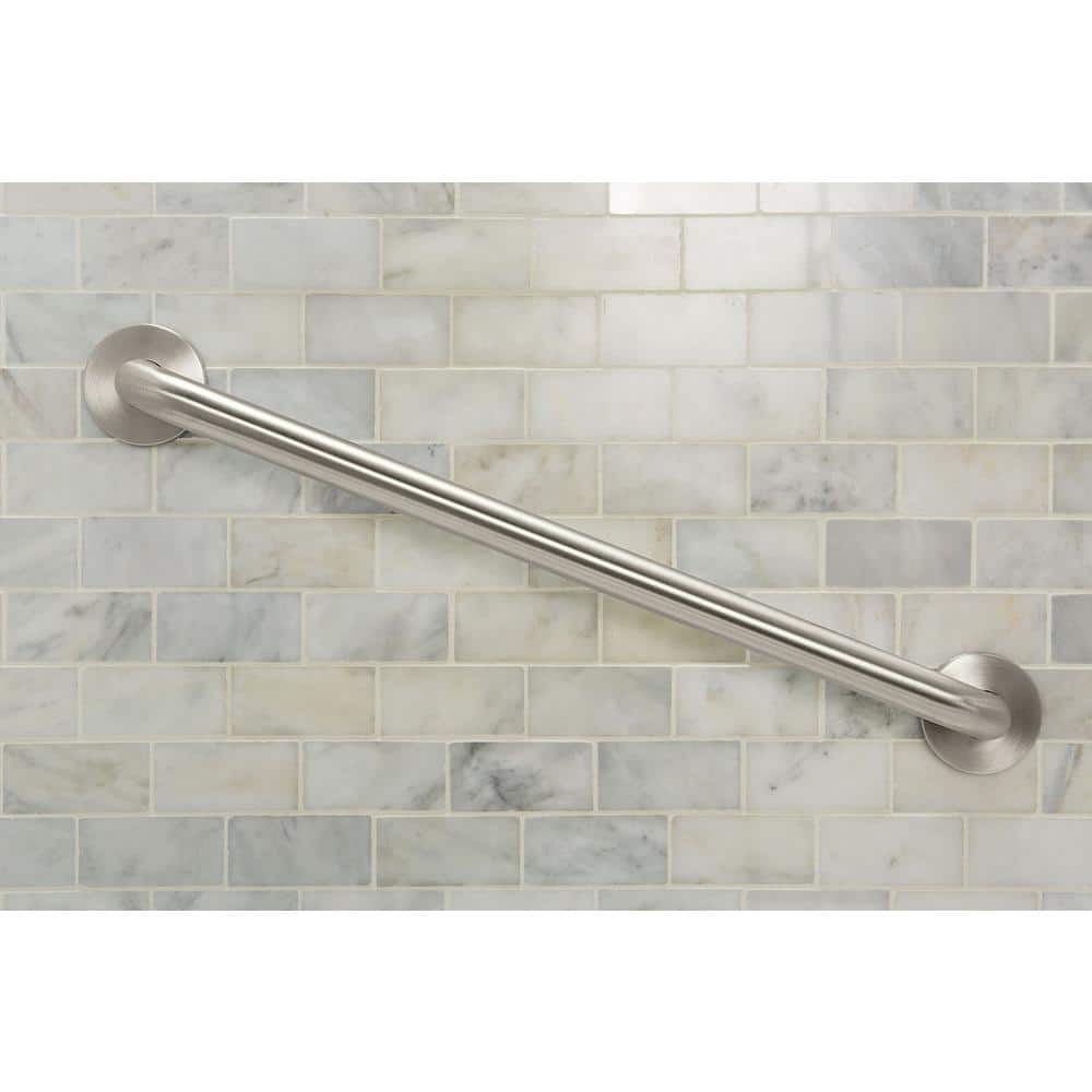 24-Inch Polished Stainless Steel Wall Mount Grab Bar