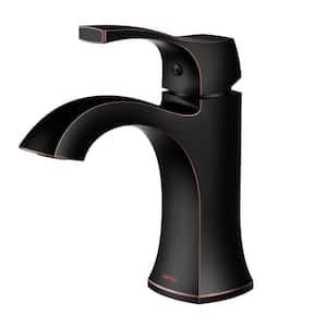 Randburg Single Handle Single Hole Basin Bathroom Faucet with Matching Pop-up Drain in Oil Rubbed Bronze