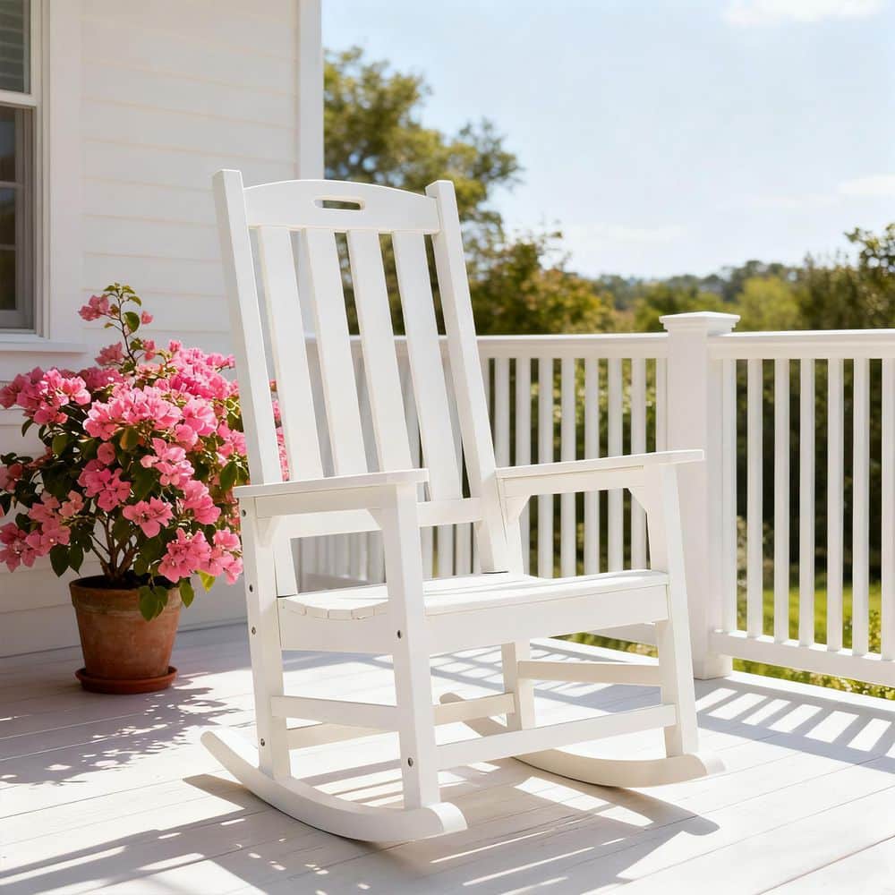 White Oversized Plastic Outdoor Rocking Chair price history on PriceWatchPro