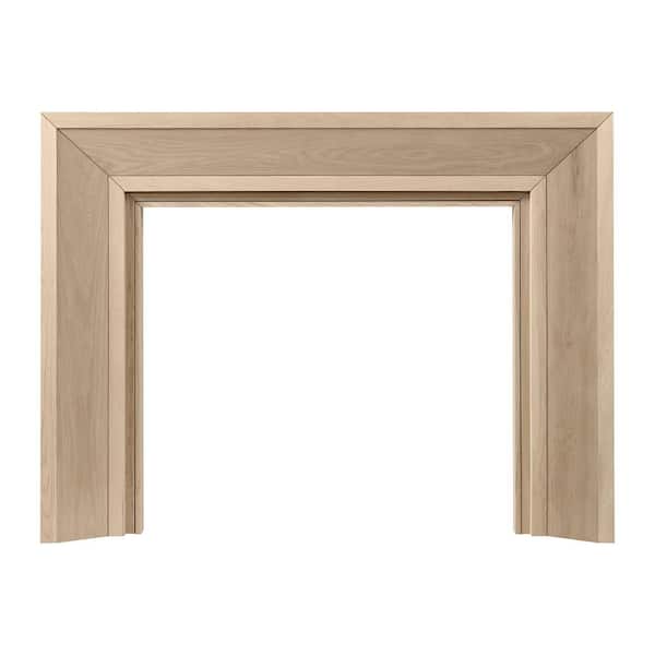 Everly 72 in. x 54 in. Overall Dims Full Surround Fireplace Wood Mantel 48 in. x 42 in. Interior Opening in Unfinished