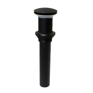 1-1/4 in. Lavatory Sink Tip-Toe Drain without Overflow, Matte Black