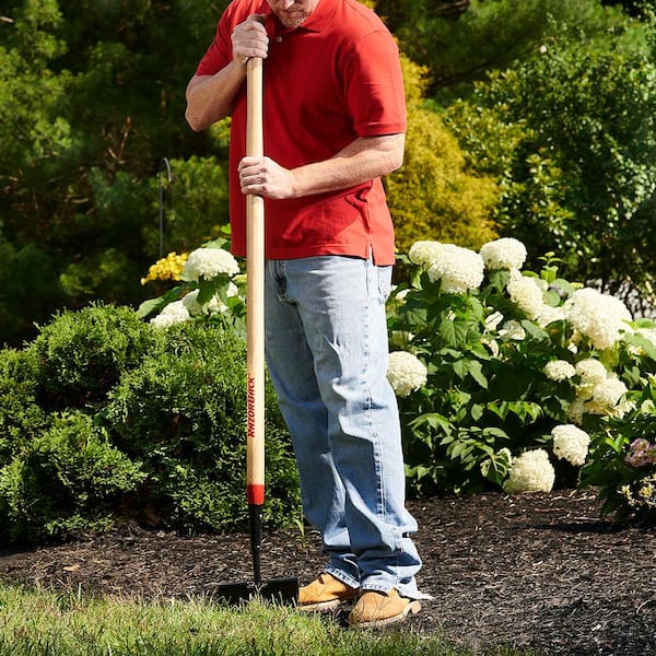 Razor-Back 48 in. Wood Handle Turf Edger 61108 - The Home Depot