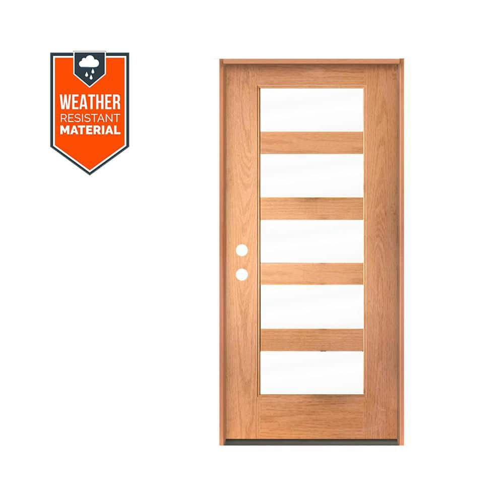 Krosswood Doors ASCEND Modern 36 in. x 79 in. 5-Lite Right-Hand