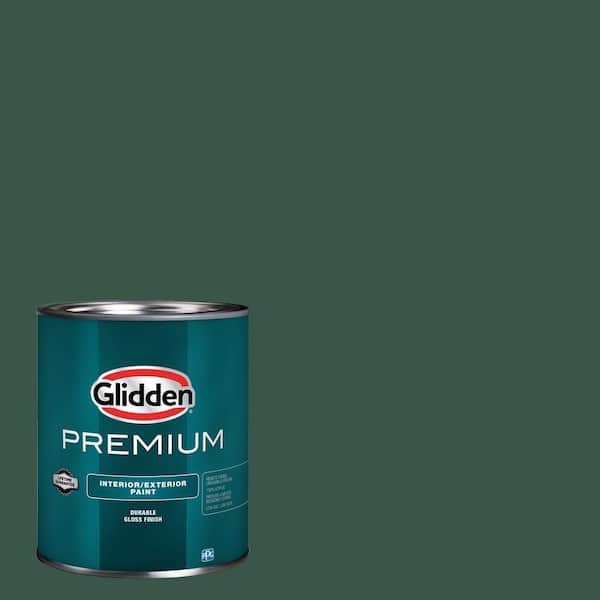 1 qt. Black Spruce PPG1137-7 High Gloss Interior/Exterior Trim, Door and Cabinet Paint