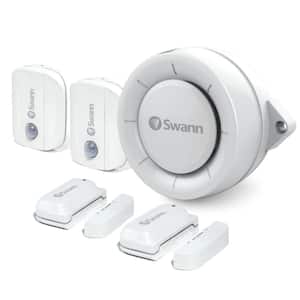 Home Alert Wi-Fi Smart Wireless Window Door, Motion, and Indoor Siren Alarm Kit (5-Pack)