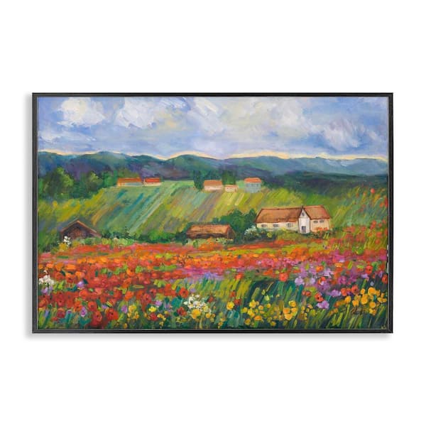Stupell Industries Spring Glory Lush Meadow by Alexi Fine Black Framed Nature Giclee Art Print 20 in. x 30 in.