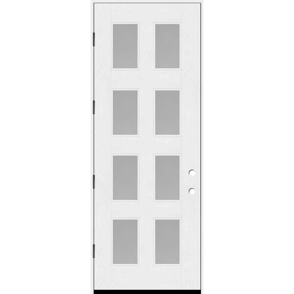 Regency 36 in. x 96 in. 8L Modern Clear Glass RHOS Unfinished Fiberglass Prehung Front Door with 4 in. Jamb price history on PriceWatchPro