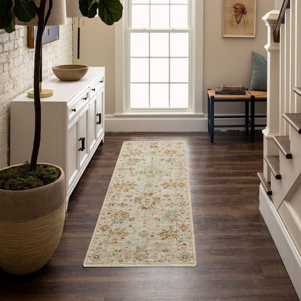 Olympia 3 ft. x 4 ft. Starch Machine Washable Area Rug