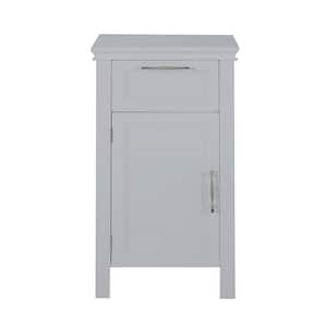 16 in. W x 12.5 in. D x 30.5 in. H Gray Linen Cabinet with 2 Inner Shelves