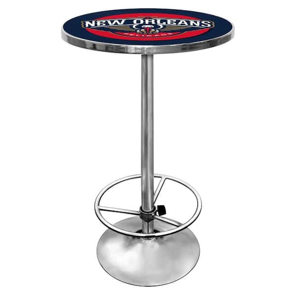 Trademark Global NBA New Orleans Pelicans Chrome Pub/Bar Table