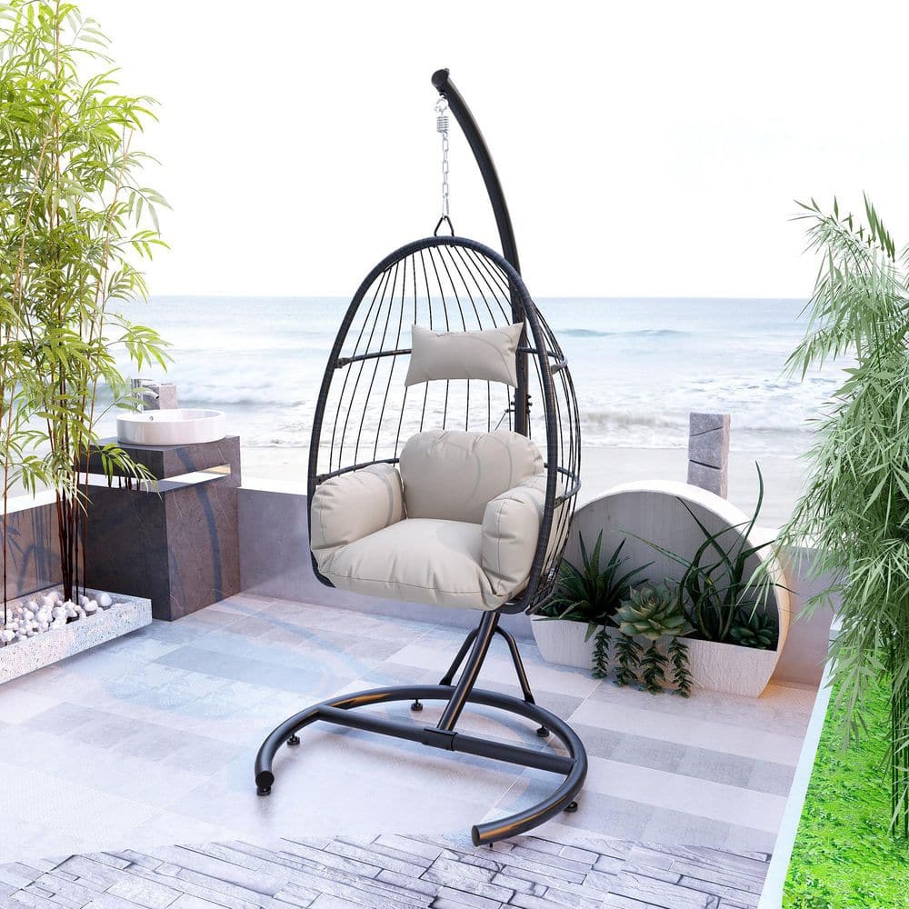 Tidoin Outdoor Hanging Egg Chair Replacement Cushion Swing Basket