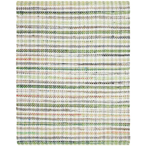 SAFAVIEH Montauk Green/Multi 8 ft. x 10 ft. Geometric Area Rug
