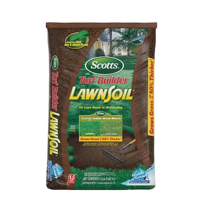 Turf Builder Lawn Soil 1.5 cu. ft. For Lawn Repair or Overseeding, Use to Plant New Grass or Top Dress Soil