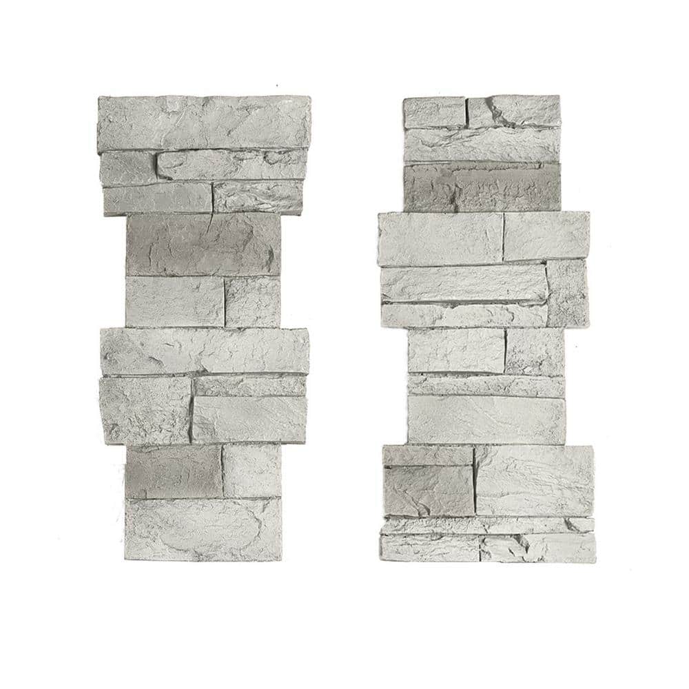 GenStone Faux Stacked Stone Pillar Panel