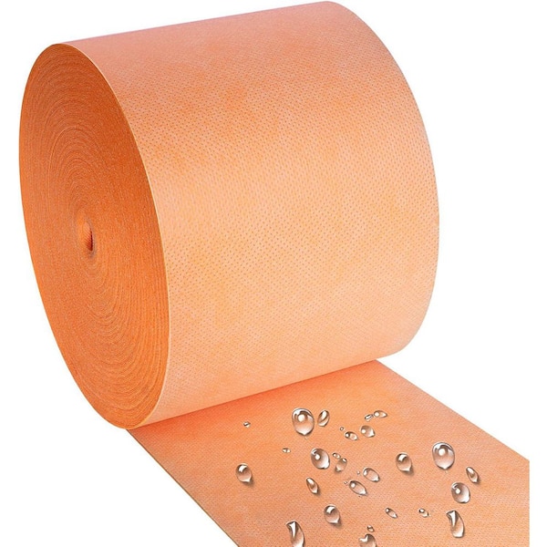 Waterproofing Membrane Band 120 ft. for Bathroom Sauna 5-Tile Uncoupling Tape Sealing Joints Floor Wall 22Mils Thick