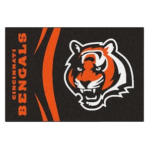 NFL - Cincinnati Bengals Black Uniform Inspired 2 ft. x 3 ft. Area Rug