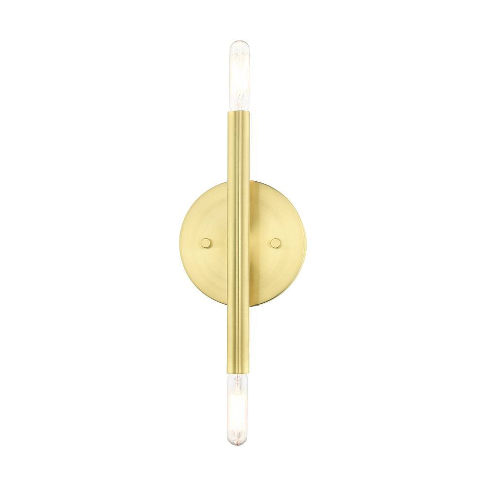 Copenhagen Mid-Century Modern Brass and Bronze 2-Light Wall Sconce