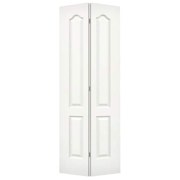 JELD-WEN 32 in. x 80 in. Princeton White Painted Smooth Molded Composite Closet Bi-fold Door
